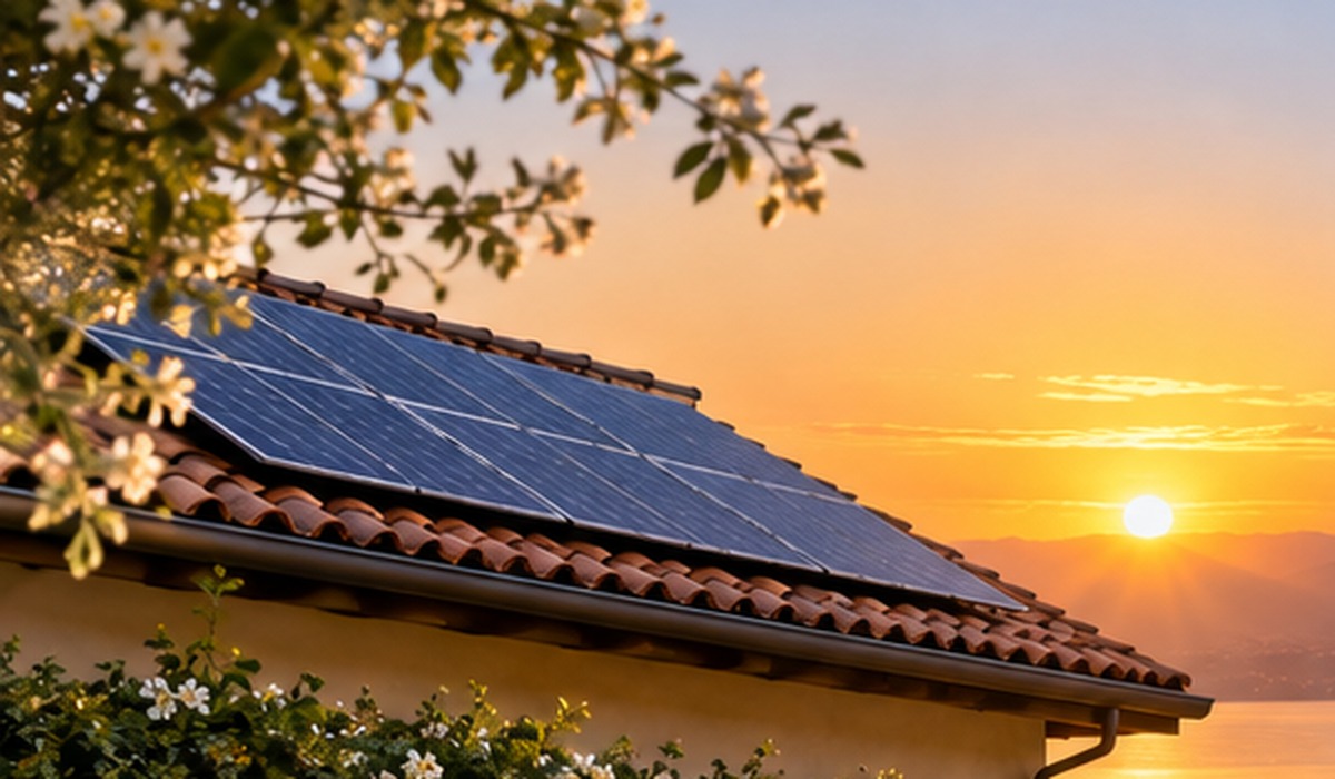 Abitazione con fotovoltaico per soluzioni luce, gas e fotovoltaico domestico